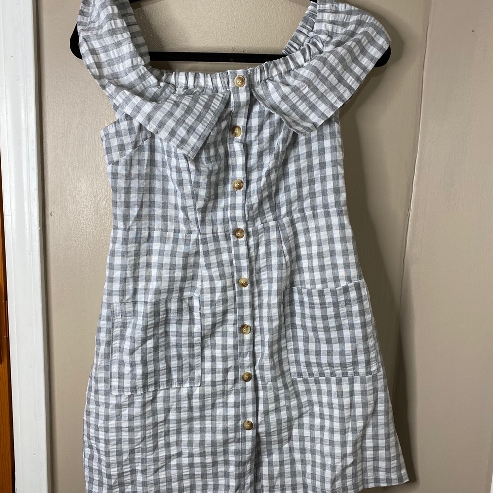 Plaid Grey Dress